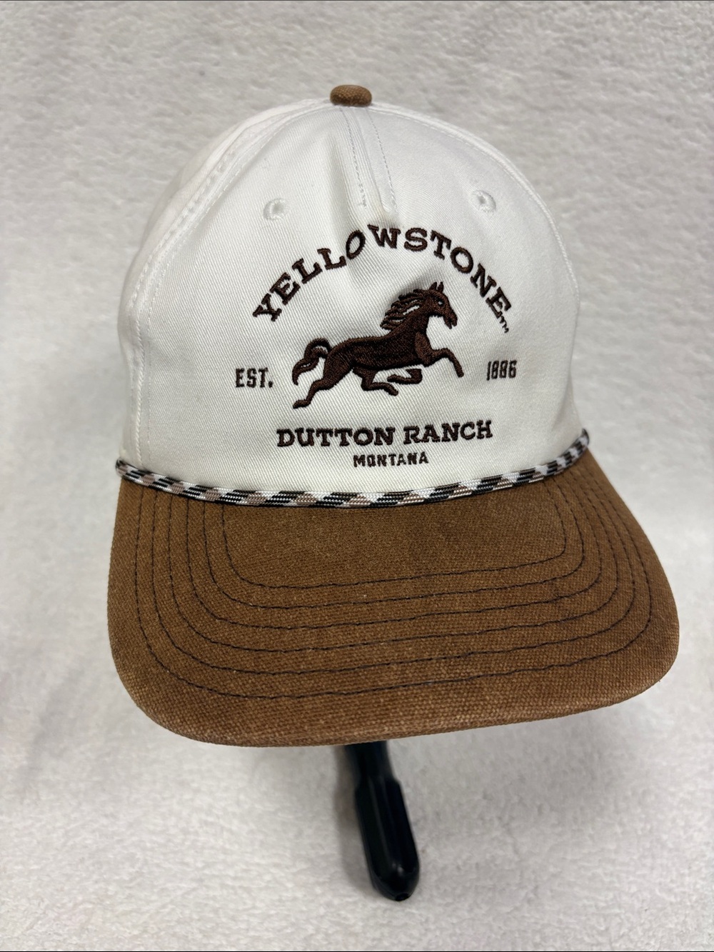 Yellowstone Dutton Ranch Hat, Pre Curved Brim Adjustable Stylish spike cable net
